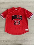 NBA 23 Jordan Bulls M&N authentique Maillot manche courte Rouge